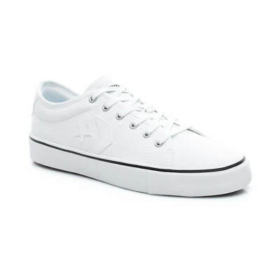 Converse Star Replay Star of the Show Unisex White Canvas Sneakers Size 10/11.5