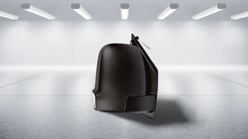 MERCEDES SPRINTER VAN 2018-2023 MANUAL SHORT ARM WING MIRROR PASSENGER LEFT N/S - Image 3 of 3