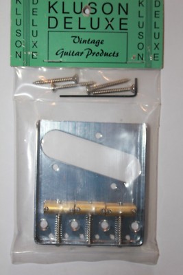 Göldo Kluson Tele Telecaster Bridge Brücke chrom Brass Sattel HW4 Gitarrenbau 