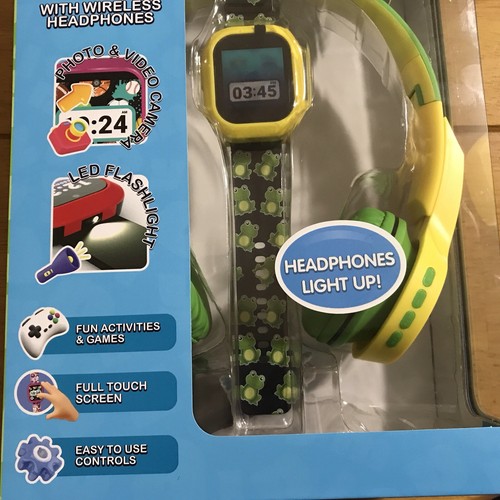 Playzoom Frog Smartwatch & Wireless Headphones Education Games Books & Stories - Zdjęcie 3 z 9