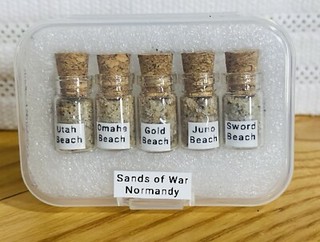 WW2 relics Sands of War D Day Normandy Beach Sand w/COA Operation Overlord