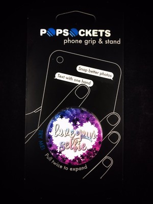 AUTHENTIC Popsockets Phone Grip Holder Love Your Selfie PopSocket Pop ...