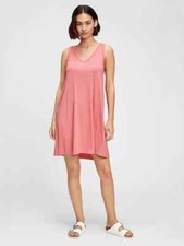 GAP Factory, Sleeveless Swing Dress- Sweetheart Pink, Medium