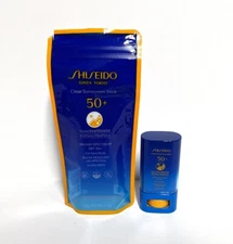 Shiseido Clear Sunscreen Stick SPF 50 FULL Size 20 g/0.7 oz NEW IN BAG