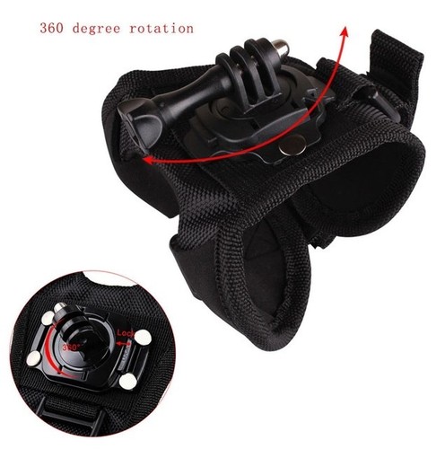 Hand Strap 360 Mount for GoPro HERO 13/12/11/10/9/8/7/6/5/4/3/MAX/Session - Picture 2 of 4