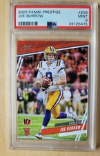 🔥2020 Panini Prestige NFL Football #258 Joe Burrow RC PSA 9 Pop 51 Clean Case🔥