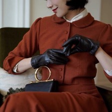 Suit Wool Dress Jacket Overcoat Cardigan Women Clothing 2 Pieces Winter Warm 