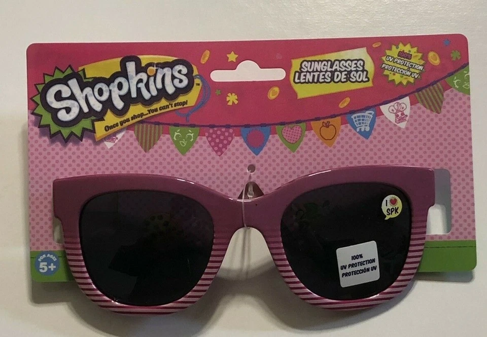 Shopkins Rosa Gafas de Sol Gafas de Sol Accesorio Protección UV Niñas Marco Moda Foto 2 de 4
