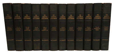 洋書 Reserved for water boy D&D 29-Book Set The Library of Entertainment Set of 12 Volumes VTG Book Set 1923