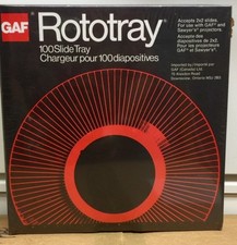NEW GAF Rototray 100 Photo Slide Tray 2x2 Slides For GAF  Sawyer Projectors