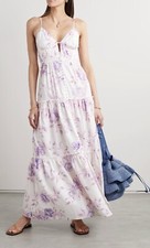 Loveshackfancy Garnita Floral Printed Tiered Voile Maxi Dress - 2 - NWT