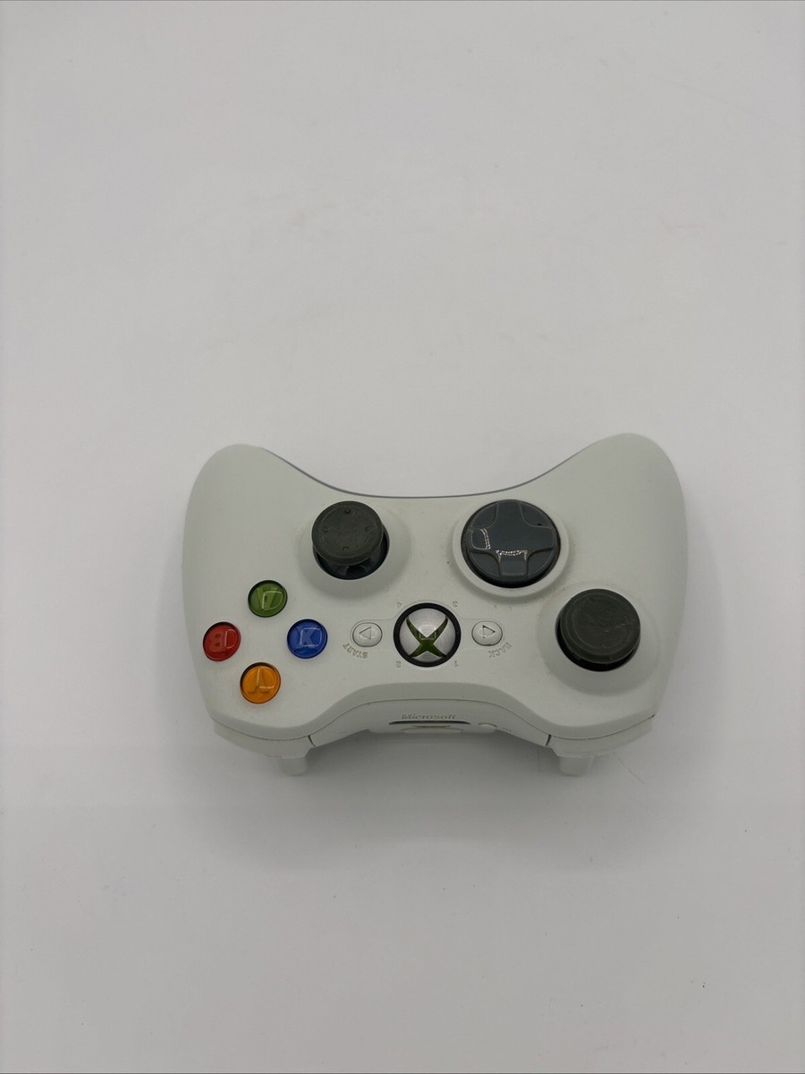 XBOX360 ワイヤレスコントローラー Microsoft ホワイト ブラック Microsoft Xbox 360 Wireless Controller - White NSF-00013 | eBay