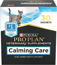 Purina Veterinary Calming Care Cat Probiotic Anxiety Supplement 30 Count Sachets