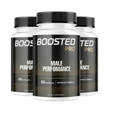 3-Pack Boosted Pro Capsules for Male Performance and Energy - 180 Capsules