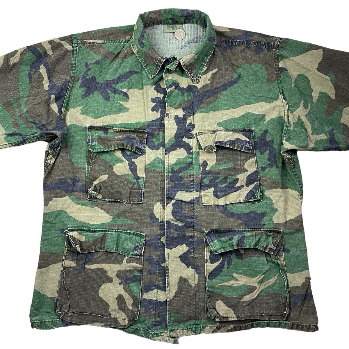 U.S. Military Camo Woodlands Field Jacket Stock 8415-01-184-1330