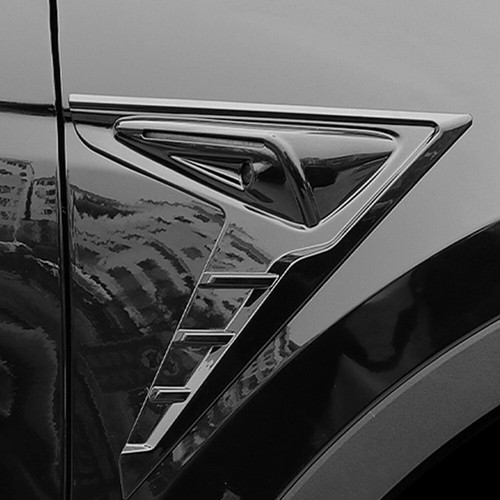 For Tesla Model Y 2021-2022 Side Fender Camera Decorative Cover Trim Accessories - Imagen 7 de 10