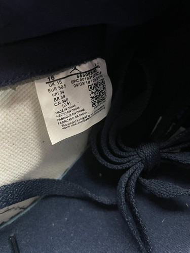 Zapatilla deportiva Air Jordan 1 Retro High OG Obsidian 555088 140 talla 16 TOTALMENTE NUEVA - Imagen 10 de 12