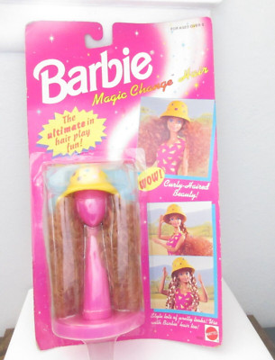 MATTEL VINTAGE BARBIE MAGIC CHANGE HAIR CURLY HAIRED BEAUTY NEW
