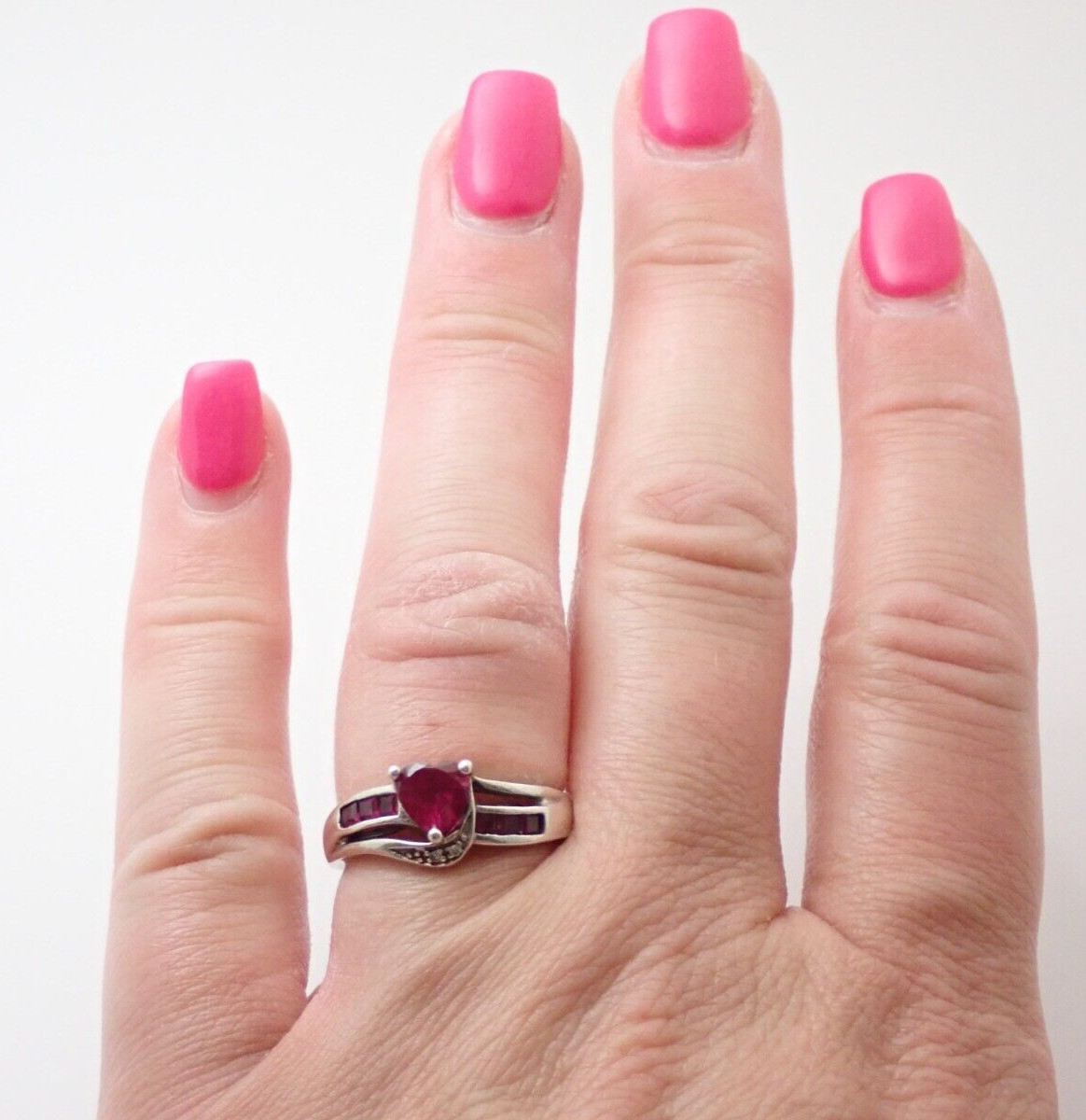 Chuck Clemency STS Signed Ruby Heart Diamond Ster… - image 7