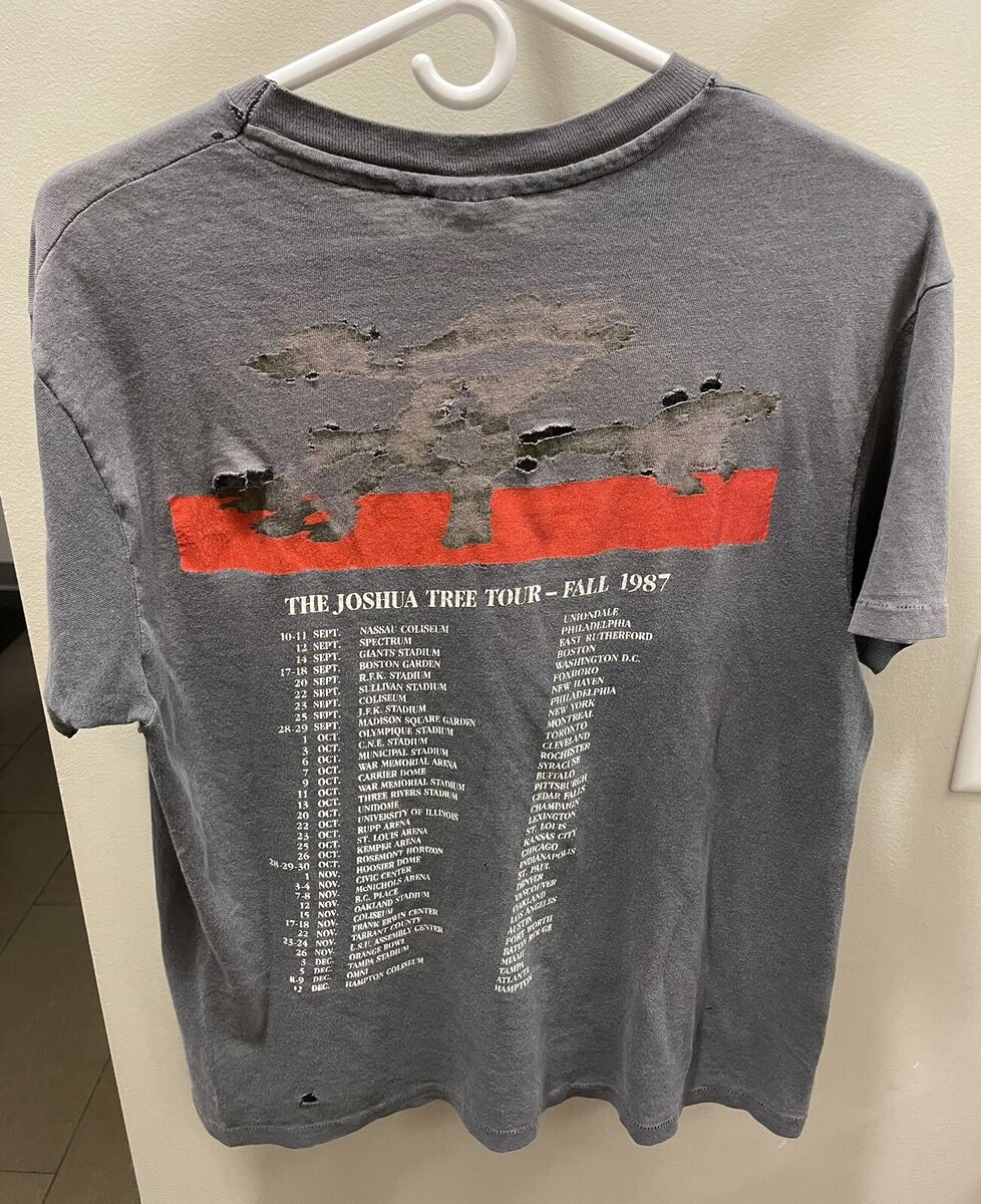 【80's】 U2 JOSHUATREE USA TOUR 87's Tee Vintage 1987 U2 Joshua Tree Tour 80's Band Concert Single