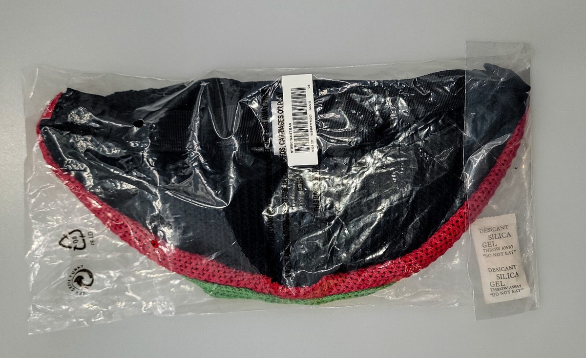 NWT 2021 Supreme 'RASTA' Box Logo String Waist Bag AUTHENTIC