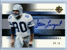 STEVE LARGENT 2005 ULTIMATE COLLECTION SIGNATURES AUTOGRAPH GOLD /10 💎 HOF