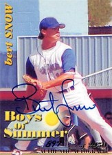Bert Snow autographed Baseball Card 2001 Royal Rookies Boys of Summer #BOS8