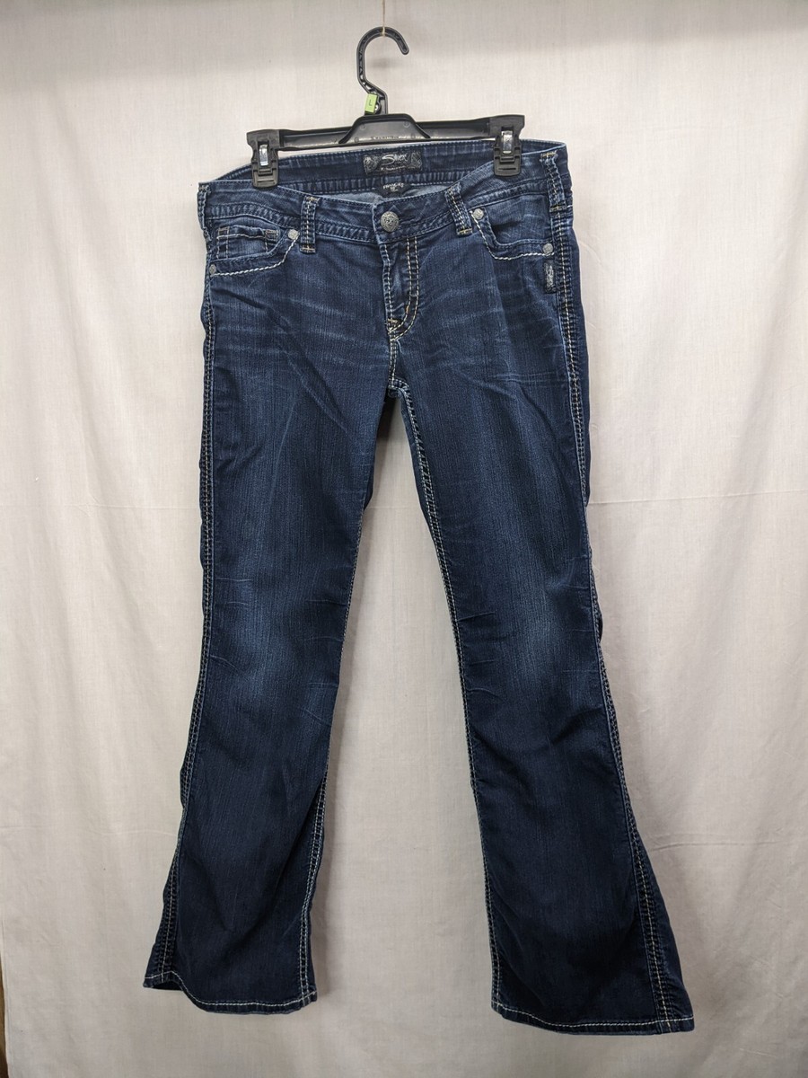 Silver Jeans Women's Frances 18 Bootcut Stretch Blue Low Rise Size W32 L31