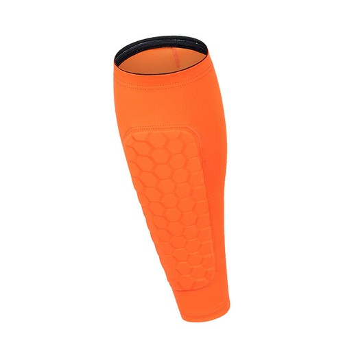 New Elastic 1Pc Adult Shin Pads Protective Sport Football Honeycomb Calf Guards - Picture 2 of 17