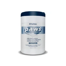 Safetec P.A.W.S. Antimicrobial Hand Wipes 160 Wipes 34410