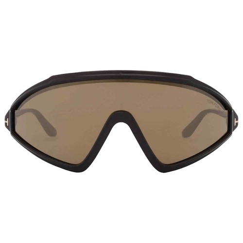 Tom Ford Unisex Sunglasses TF498 52F Brown & Gold Gradient Brand