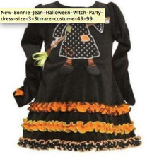 Rare Editions Girls halloween outfit DRESS witch SIZE 2 2t 3 3t 4 4t you choose