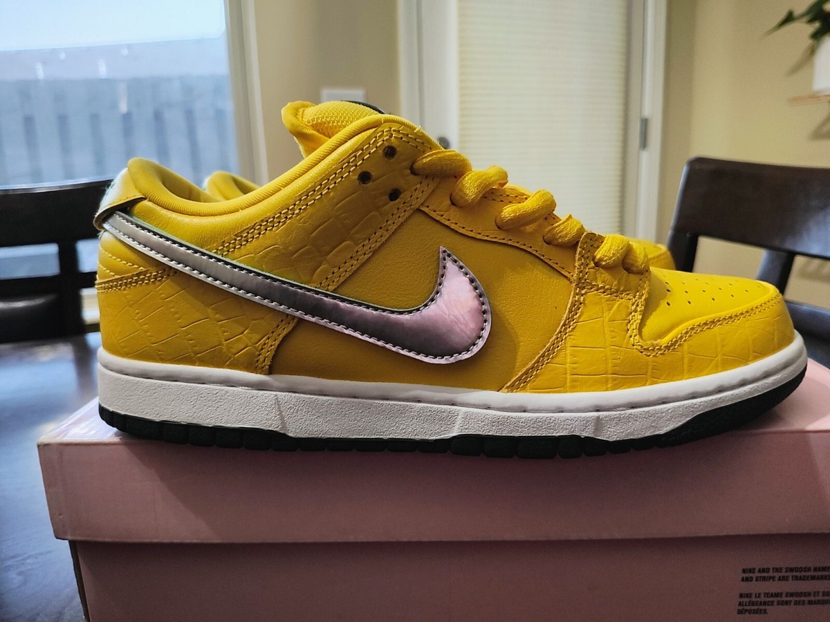 canary yellow diamond dunks
