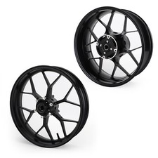 Posteriore + Anteriore Lega Cerchione NERO per Honda CBR1000RR SC59 08-16 Y9