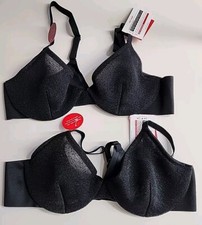 Set of 2 Nwt Spanx SheerFlex Fit To You Demi Underwire Bra Size S, D-DD, Black.