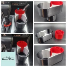 Customizable 3D Printed Cup Holder Expander with Detachable Organizer