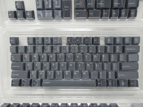 182 PCS Dark Gray/Gray Grey Keycap Set Vintage Keycaps Mechanical Keyboard - 第 4/12 張圖片