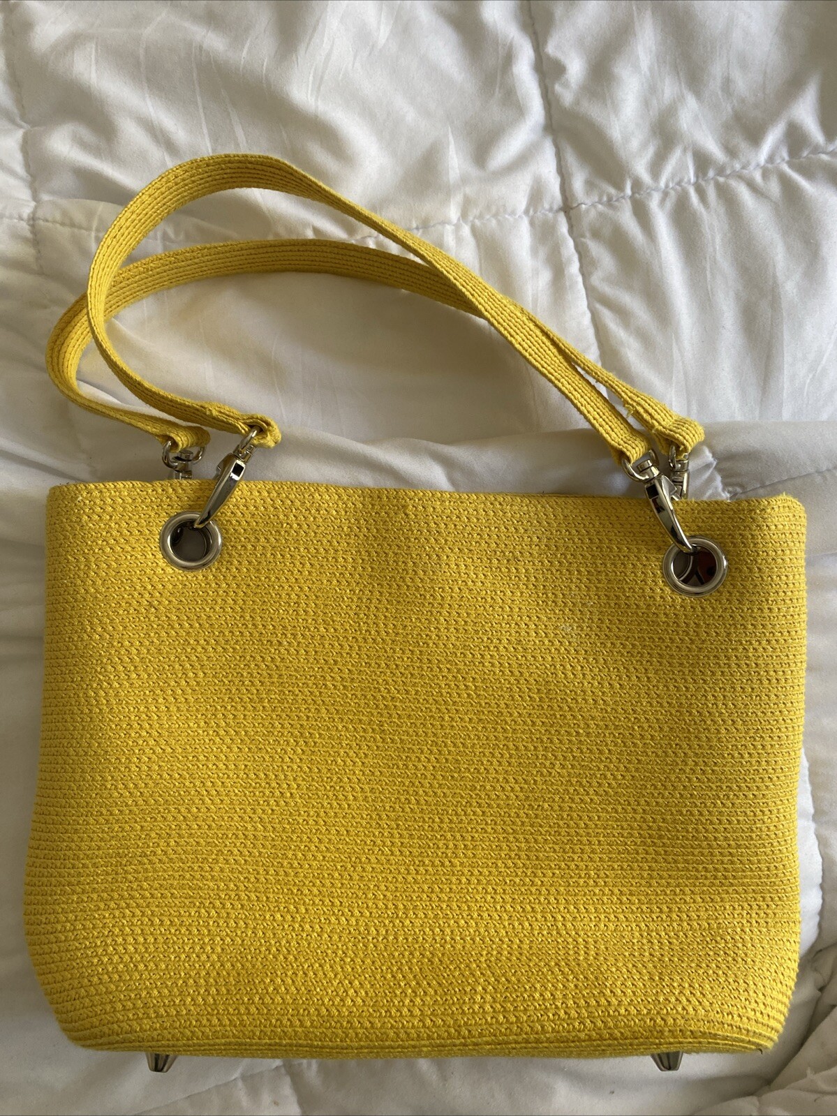 100% Paper Straw Gold Woman's Shoulder Purse/Handbag 14x9x5”