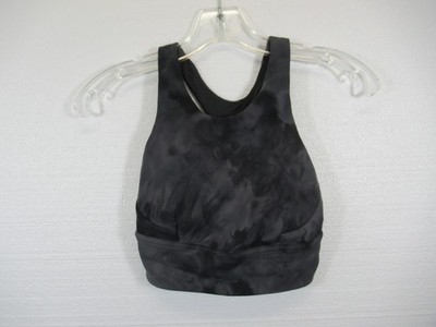 Lululemon Wunder Train Longline Sports Bra Size 2 Gray Racerback lw2df0s