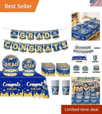Party Supplies for Graduation Decorations 2026 - Complete Party Tableware Set...