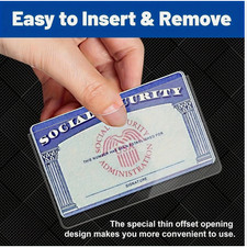10 pcs Social Security Card Protector/Medicare Card Protector Sleeve/Social Card