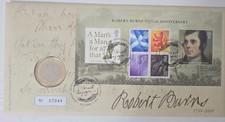 2009 Robert Burns £2 Two Pound Coin Stamp Cover FDC PNC Royal Mint BUNC