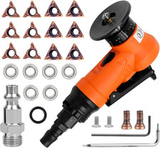 2 in 1 Mini Pneumatic Chamfering Machine, 45  Arc Corner Beveling Trimming Debur