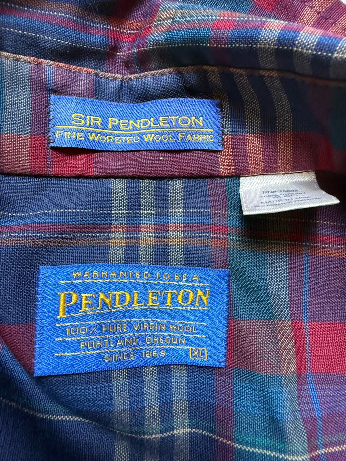 Pendleton Button Up 100% Pure Virgin Wool MacDevi… - image 3
