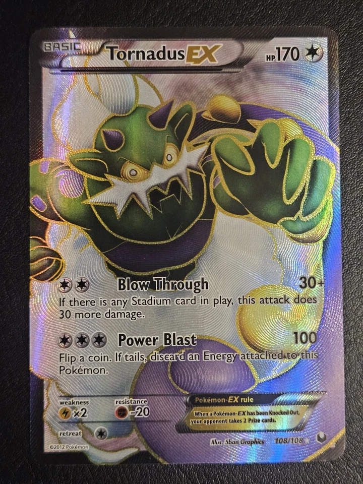 Tornadus EX Full Art Holo 108/108 Dark Explorers Pokemon TCG LP - Image 2 of 4