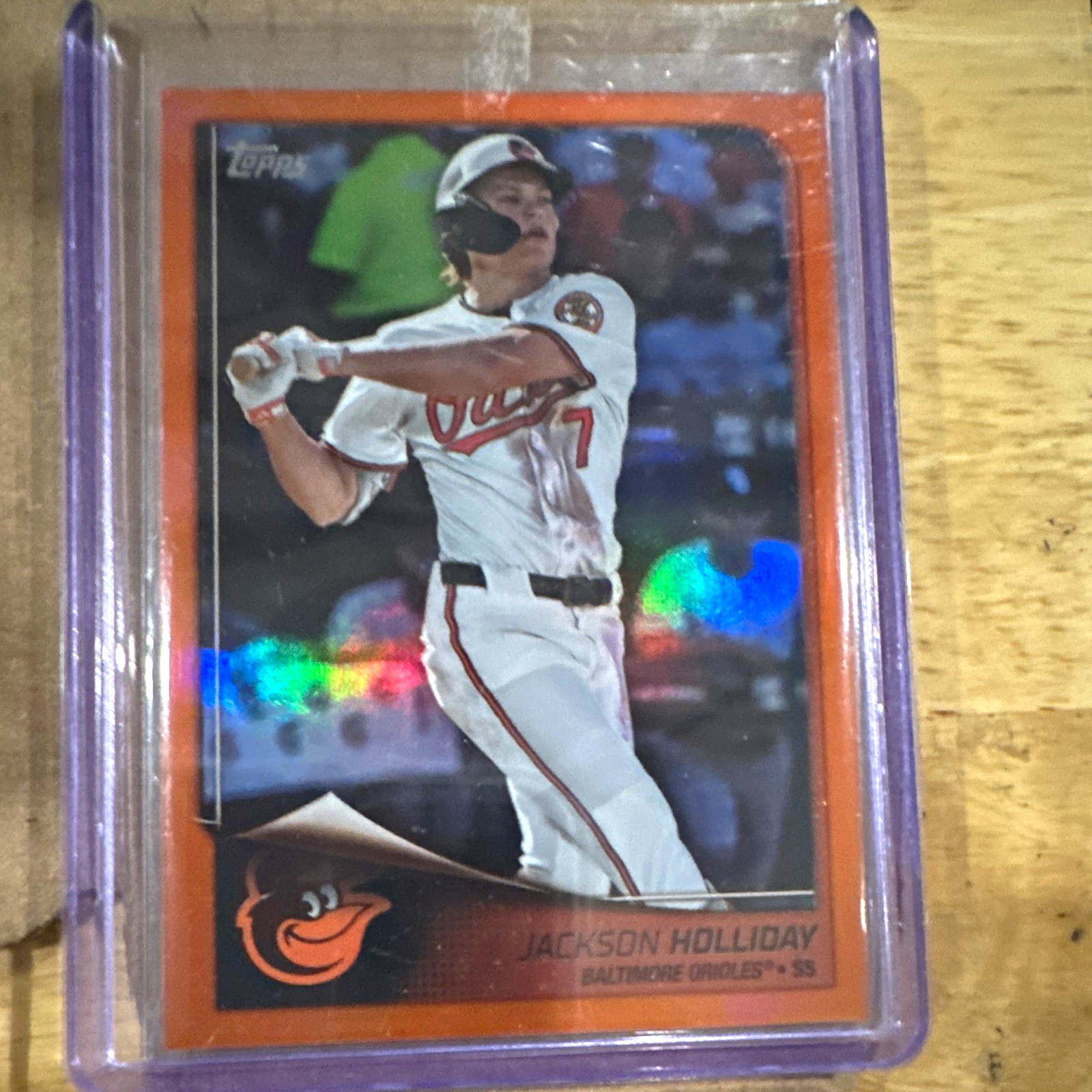 Topps 2024 Flagship Jackson Holliday Orioles Orange Parallel #85 Serial #20/25
