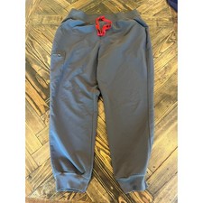 FIGS Technical Collection Size XXL High Waisted Zamora Jogger Scrub Pants Gray