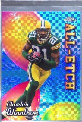 2024 Topps Chrome Charles Woodson #CAE-CWO Packers Chrome All Etch X Fractor