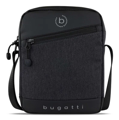 bugatti Universum Crossbody Bag XS Umhängetasche Black dunkelgrau schwarz Neu - Bild 1 von 4
