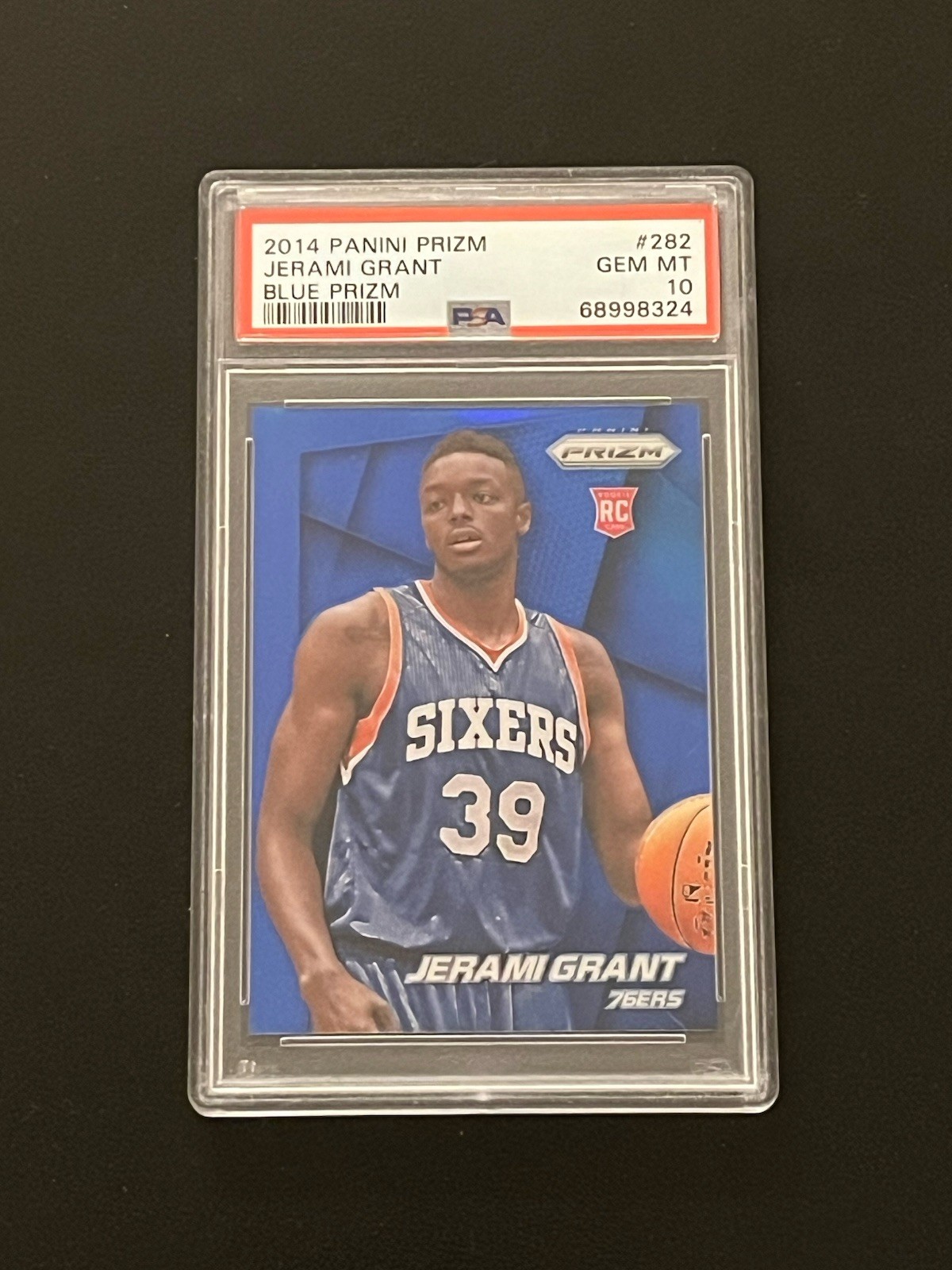 2014 Jerami Grant Prizm RC Rookie /99 True Blue PSA 10 Blazers 6th Man of Year